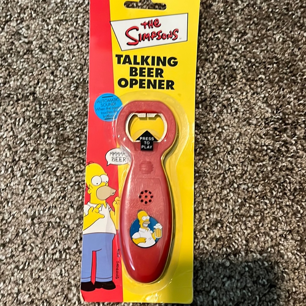 COPY - Vintage The Simpsons Talking Beer Bottle Opener Homer Simpson’s